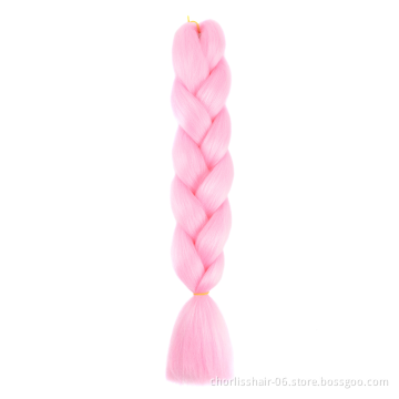 Wholesale 24'' Ombre Yaki Jumbo Braids Pre-stretched Crochet Synthetic Afro Braiding Hair Extensions Expression Braiding Hair